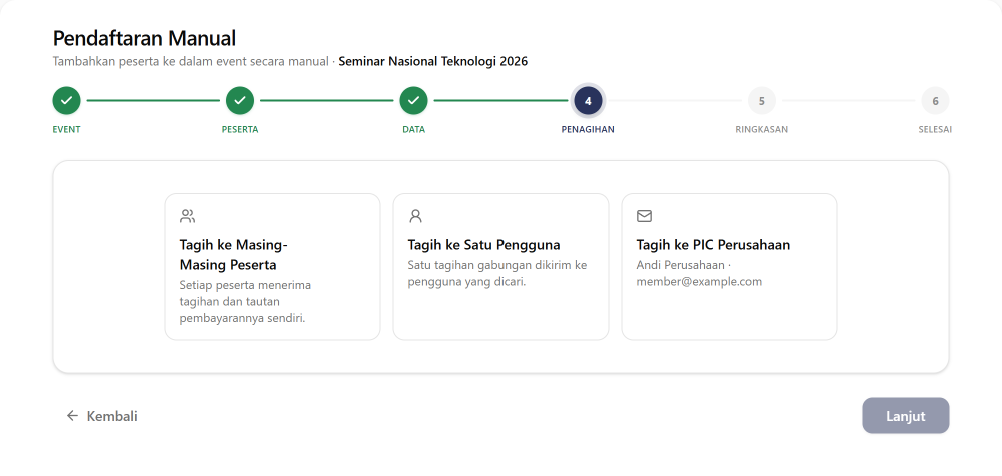Langkah 4: Metode Pembayaran